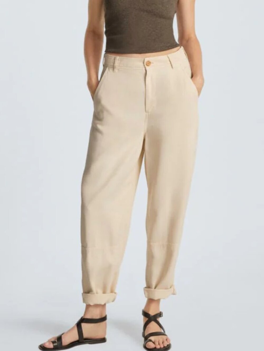 Everlane Light Beige Utility Pants